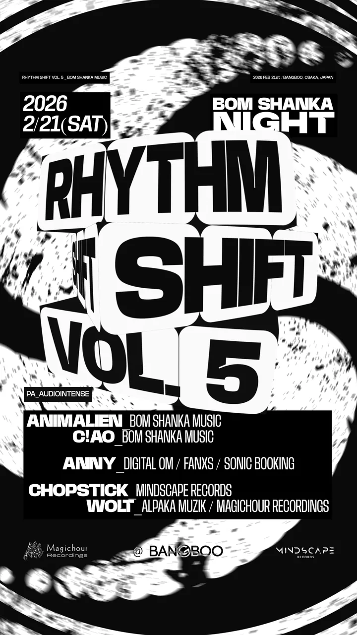 RHYTHM SHIFT VOL.05 UMEDA BANGBOO 2026.02.21 フライヤー